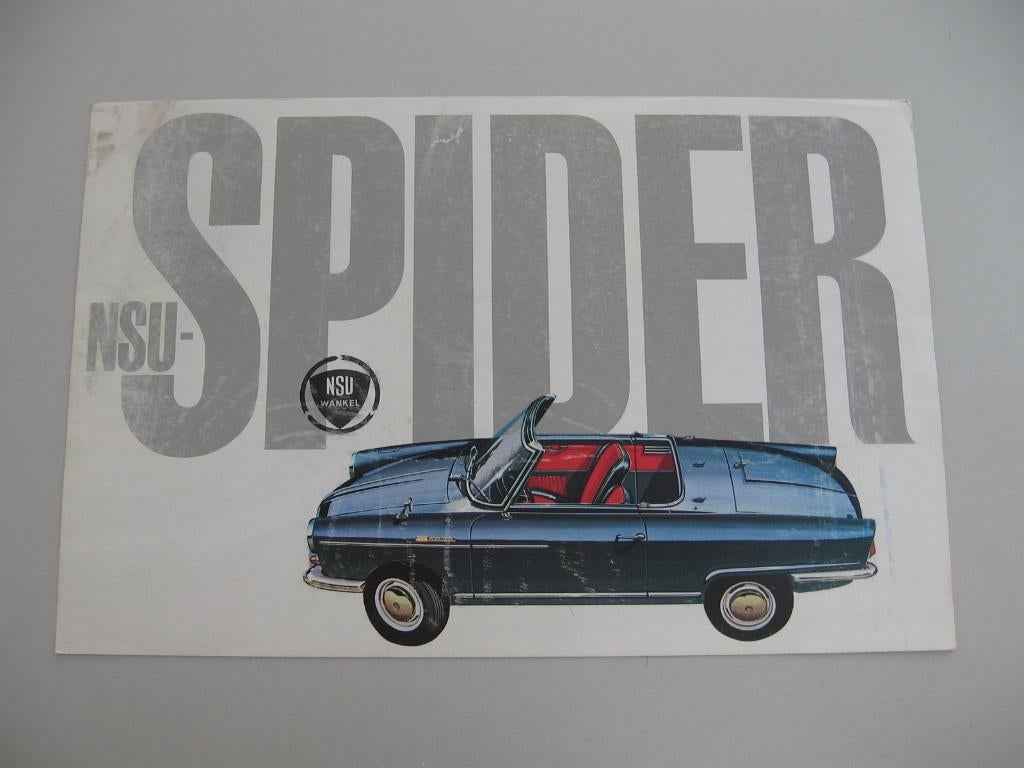 NSU 030 NSU Spider NSU Wankel folder, Ophalen of Verzenden, Zo goed als nieuw, Overige merken