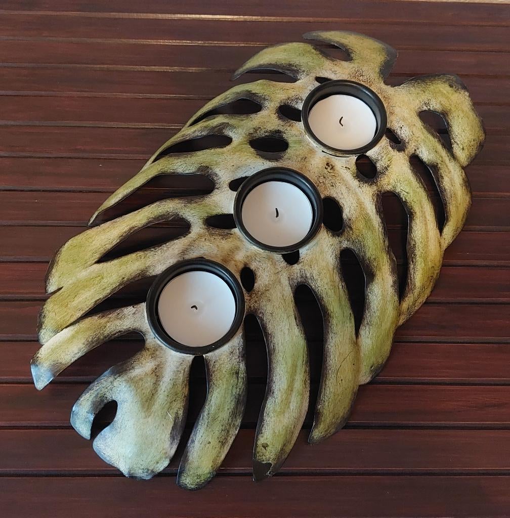 Waxinelichthouder 🌿🕯, Nieuw, Ophalen of Verzenden, Groen, Metaal