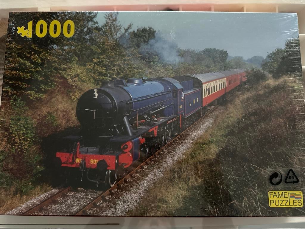 Trein Puzzel - 1000 Stukjes, Ophalen of Verzenden, 500 t/m 1500 stukjes, Nieuw, Legpuzzel