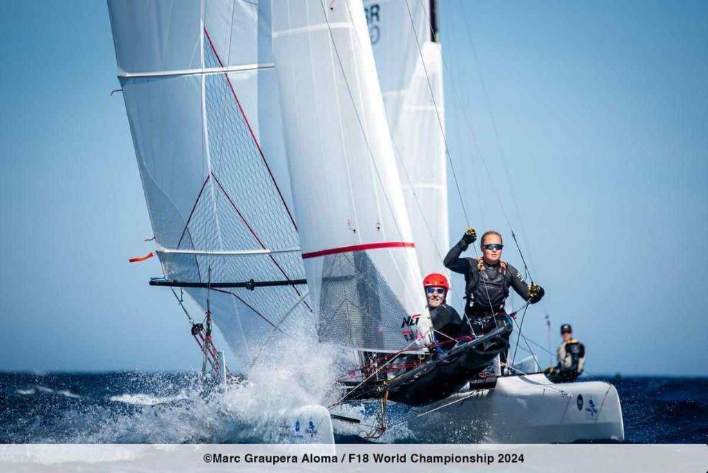 SPECIAL  PRICE 13.000 euros! F18 Catamaran Edge FIN-5, Ophalen of Verzenden, Gebruikt, Overige brandstoffen