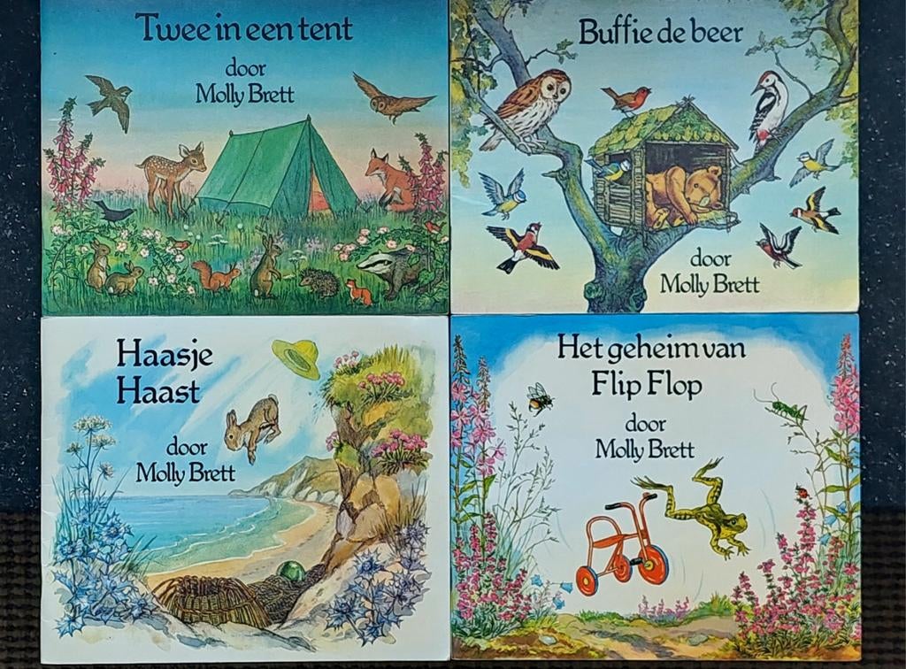 Molly Brett Kinderboeken - 4 stuks, Ophalen of Verzenden, Gelezen, Molly Brett, Prentenboek