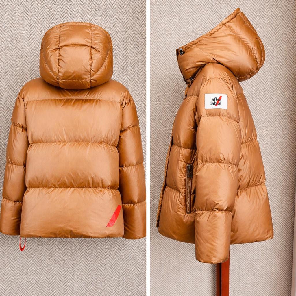 After Label Gewatteerde Jas, Ophalen of Verzenden, Zo goed als nieuw, Maat 36 (S), Bruin