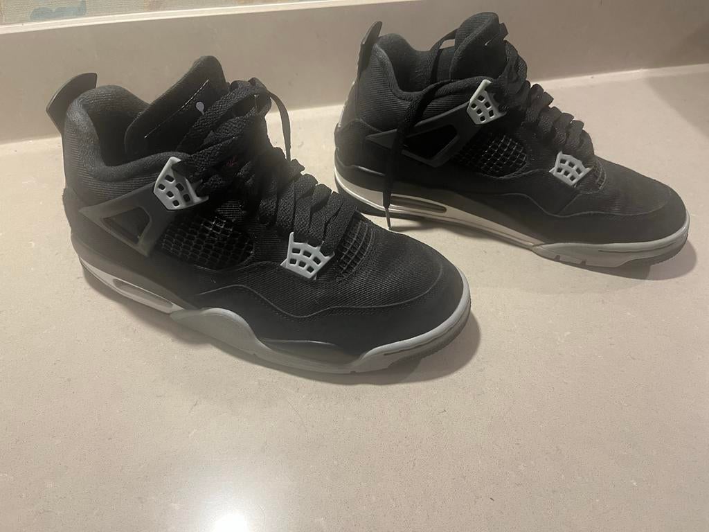 ECHT, ECHT!! Nike Air Jordan 4 Retro SE Black Canvas Maat 41, Ophalen of Verzenden, Nieuw, Zwart, Sneakers of Gympen