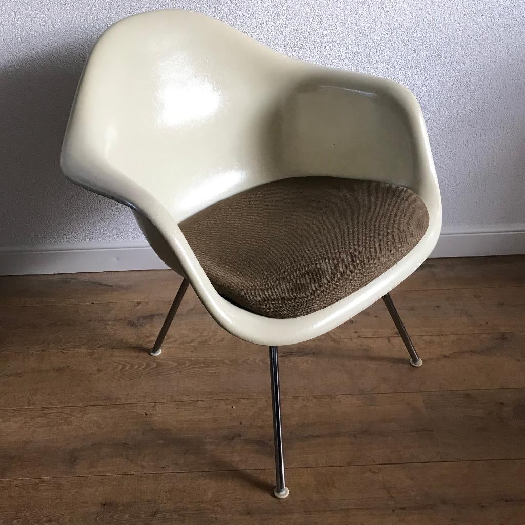 Herman Miller Eames LAX SAX Fiberglass chair stoel fauteuil, Ophalen, Wit, Nvt, Nvt