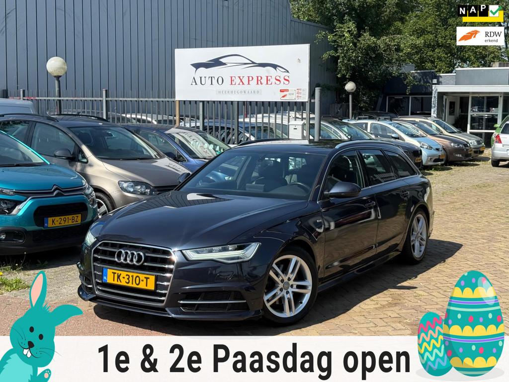 Audi A6 Avant 1.8 TFSI ultra Advance Sport S Line/Pdc/Naviga, Euro 6, Blauw, Leder en Stof, Origineel Nederlands