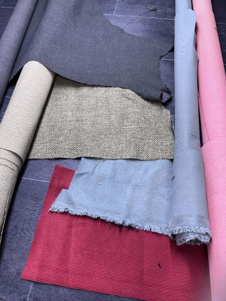 Div. meubelstoffen indoor restanten, Overige materialen, Overige kleuren, 120 cm of meer, Nieuw