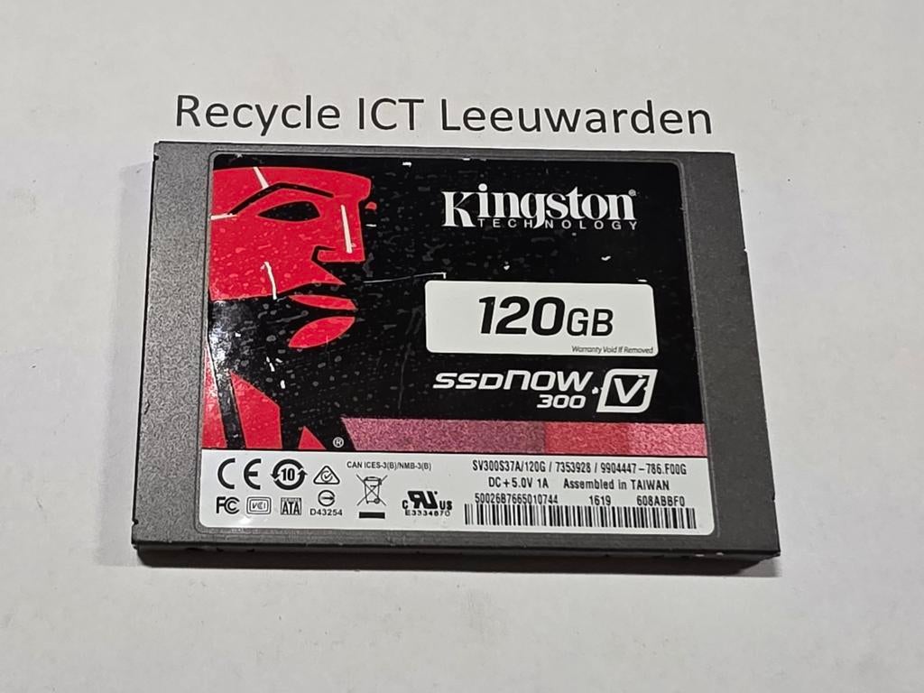 Kingston 120gb laptop ssd hdd hardeschijf ssdnow 300, Intern, Gebruikt, Kingston, Ophalen of Verzenden