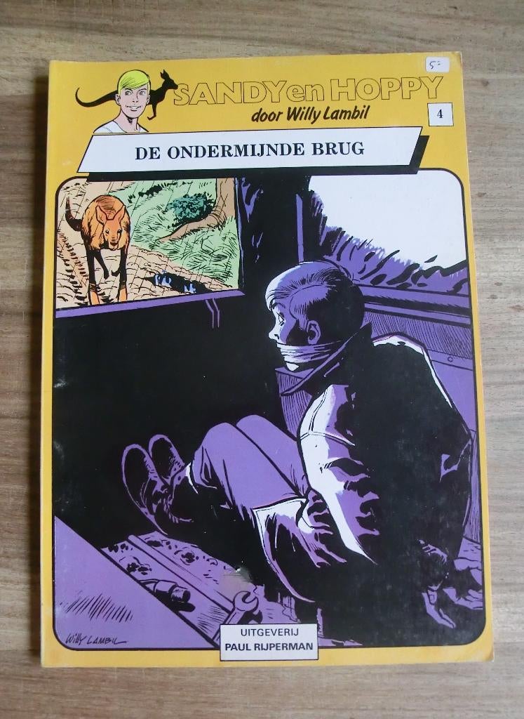 De ondermijnde brug - Sandy en Hoppy, Eén stripboek, Ophalen of Verzenden, Gelezen