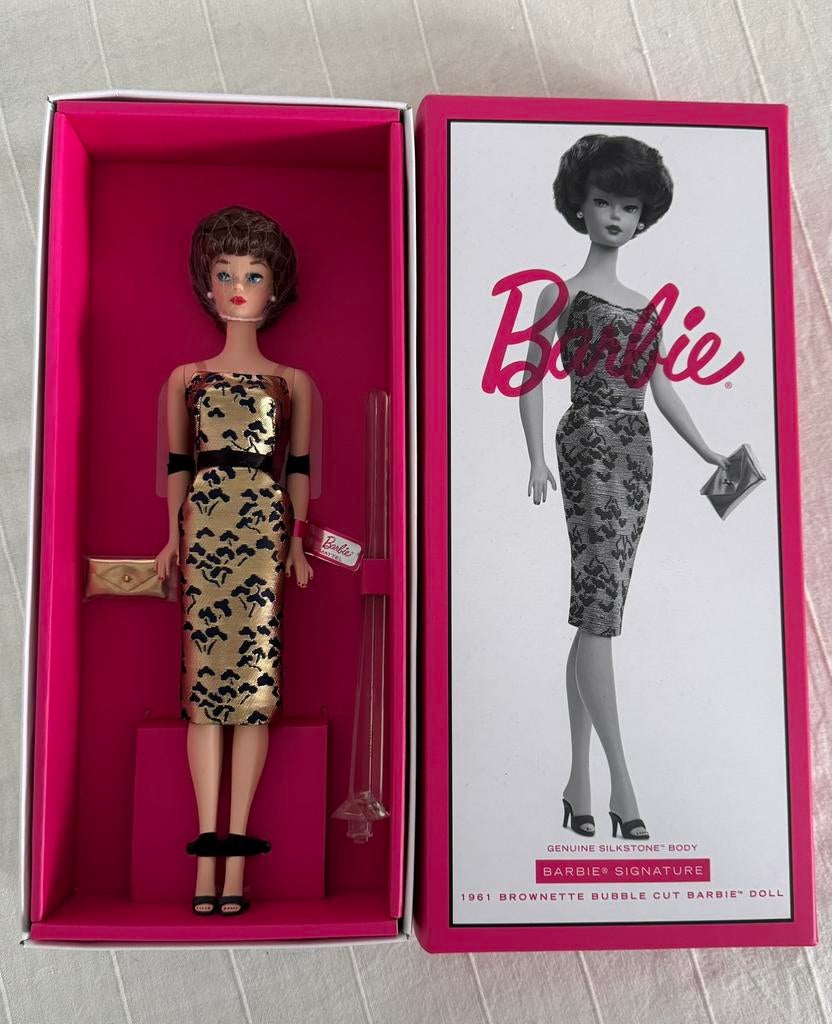 Barbie Brownette Bubble Cut Silkstone Repro 1961, Verzamelen, Poppen, Ophalen of Verzenden, Nieuw, Fashion Doll