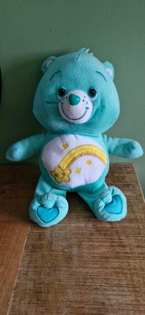 Care bears, Wish bear (wensbeertje) knuffel, Ophalen of Verzenden, Zo goed als nieuw, Beer