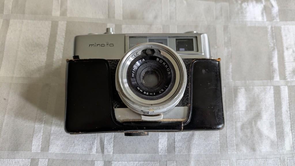 AL-F Minolta analoog fototoestel, Ophalen of Verzenden, Refurbished, Spiegelreflex, Canon