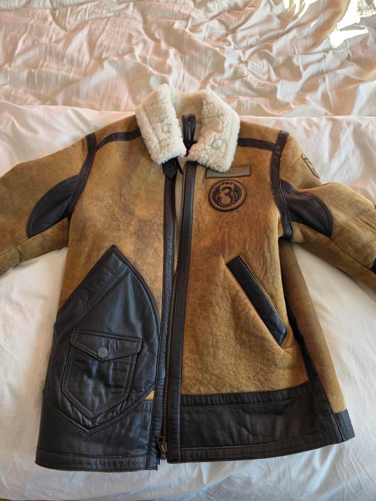 PME Lammy leren Heren maat M, Bruin, Maat 48/50 (M), Ophalen of Verzenden, Zo goed als nieuw