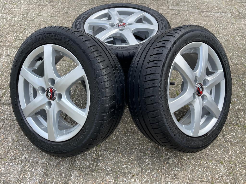 15 inch 4x100 sport velgen Aygo Up Mii Karl i10 Twingo 2, Ophalen, Gebruikt, 15 inch, Banden en Velgen