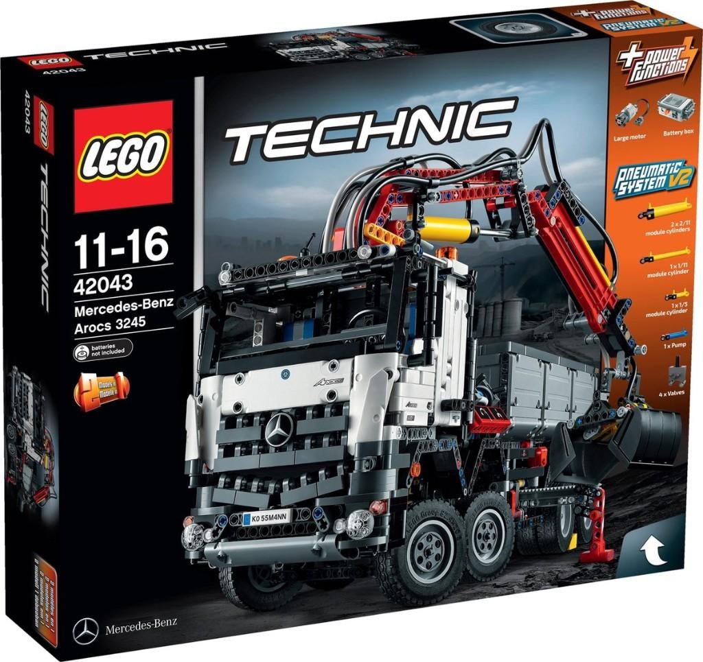 Lego Technic Mercedes-Benz Arocs 42043, Ophalen, Zo goed als nieuw, Complete set, Lego