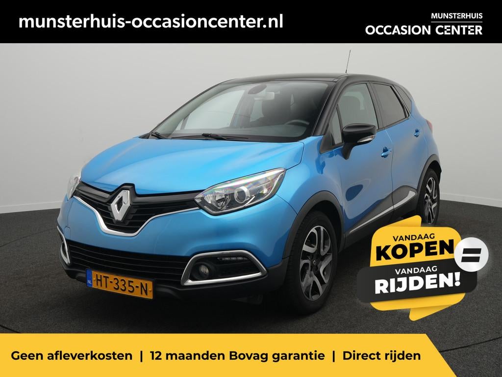 Renault Captur TCe 90 Dynamique - RIJKLAARPRIJS - Achteruitr, Auto's, Renault, Voorwielaandrijving, Stof, Gebruikt, Blauw
