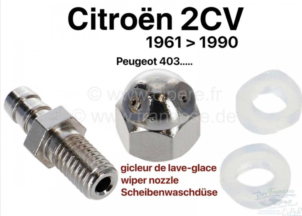 ruitensproeier Geschikt voor alle Citroen 2CV vanaf 1961, Ophalen of Verzenden, Nieuw
