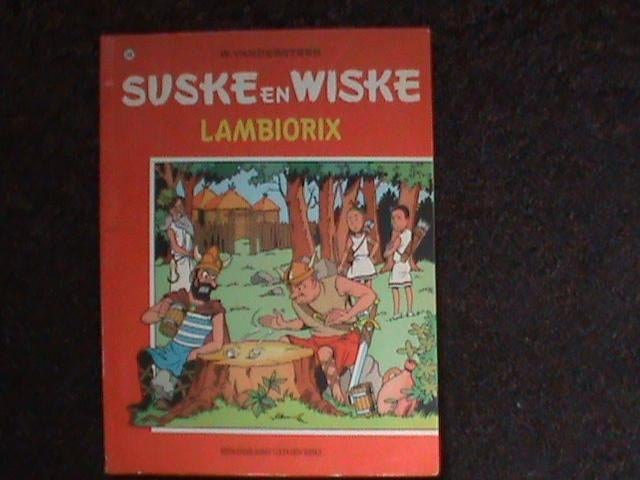 Suske en Wiske Lambiorix 1e druk 1973 met sticker, Eén stripboek, Ophalen of Verzenden, Zo goed als nieuw