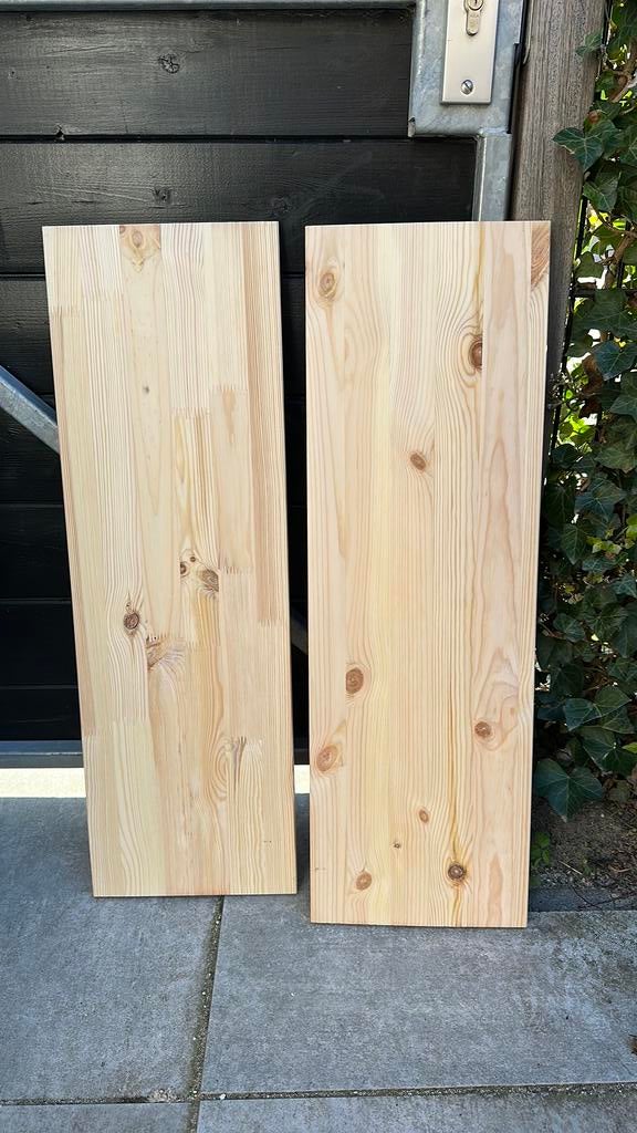 Rustiek eiken zwevende wandplank 25mm massief recht 50 x 14 cm