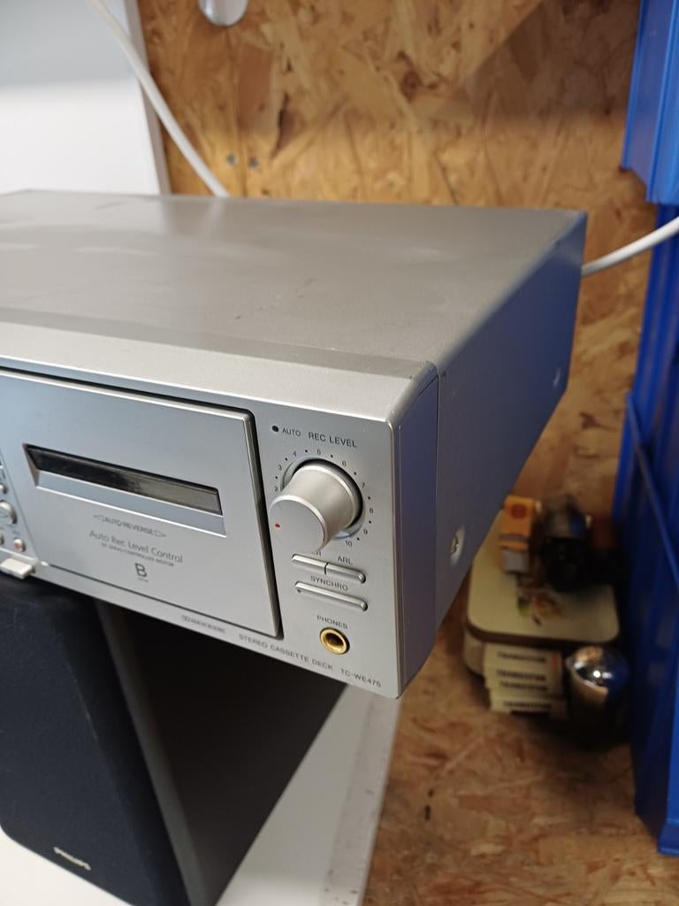 Sony TC-WE475 Dubbel Cassettedeck - Goede Staat, Ophalen of Verzenden, Dubbel, Sony, Auto-reverse