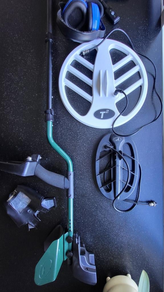 Metaaldetector Teknetics met 2 soorten zoekschijven, Hobby en Vrije tijd, Metaaldetectors, Ophalen, Overige merken