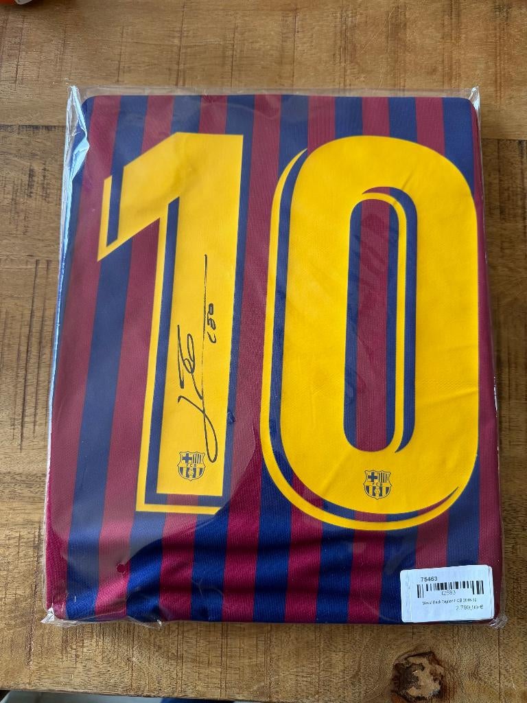 Gesigneerd FC Barcelona shirt Lionel Messi no matchworn, Verzamelen, Sportartikelen en Voetbal, Zo goed als nieuw, Shirt, Buitenlandse clubs