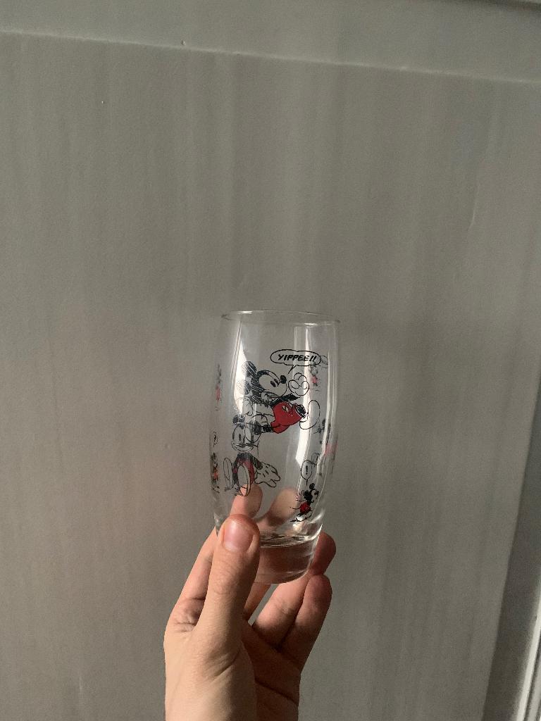 Disneyland glas, Verzamelen, Disney, Ophalen of Verzenden, Mickey Mouse, Gebruikt, Servies