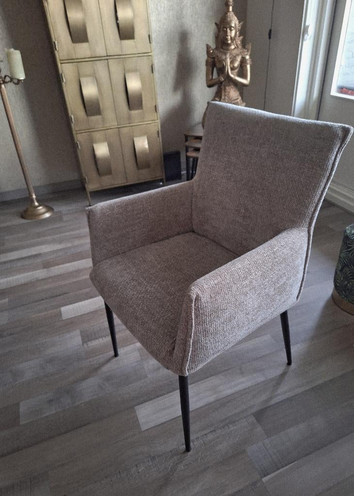 6 of 4 eetkamerstoelen 75€ per stoel, Overige kleuren, Zo goed als nieuw, Stof, Vijf, Zes of meer stoelen