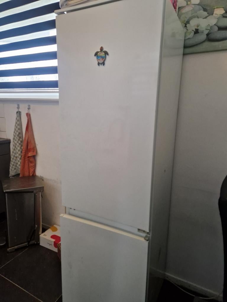 Zanussi inbouwkoelkast, Witgoed en Apparatuur, Koelkasten en IJskasten, 200 liter of meer, Zonder vriesvak, Gebruikt, 160 cm of meer