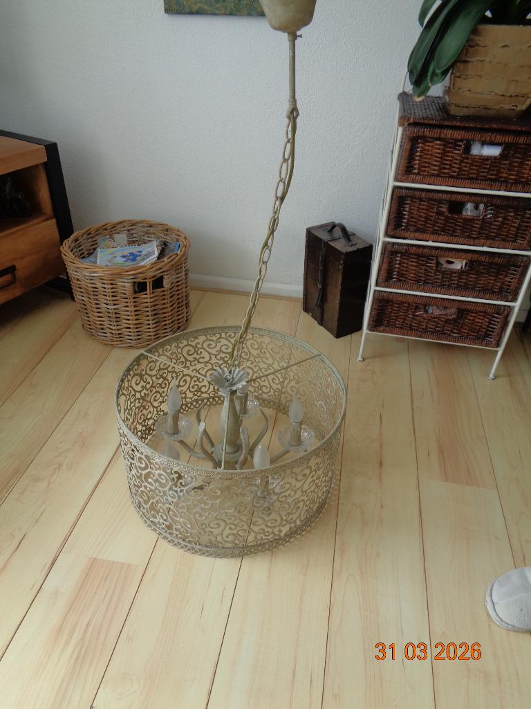 Hanglampen, Diverse, Huis en Inrichting, Lampen | Hanglampen, Ophalen, Gebruikt, Glas, Minder dan 50 cm