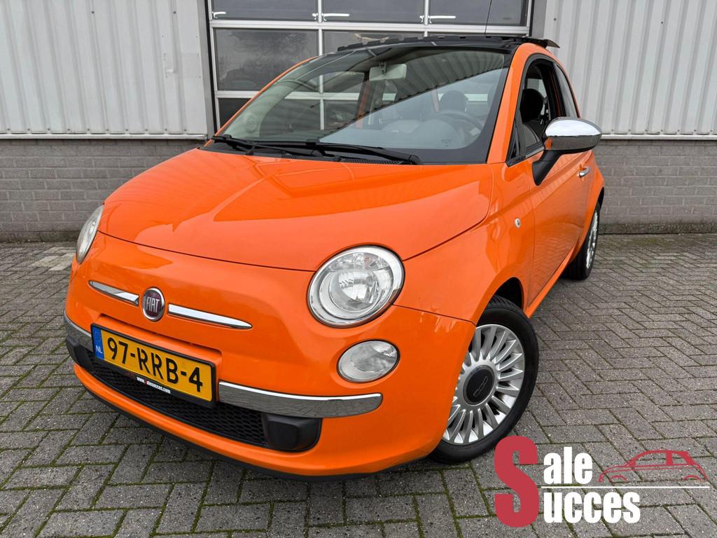 Fiat 500 0.9 TwinAir Lounge Holland editie | Schuif-/Kanteld, Auto's, Fiat, Voorwielaandrijving, Euro 5, Gebruikt, 31 €/maand