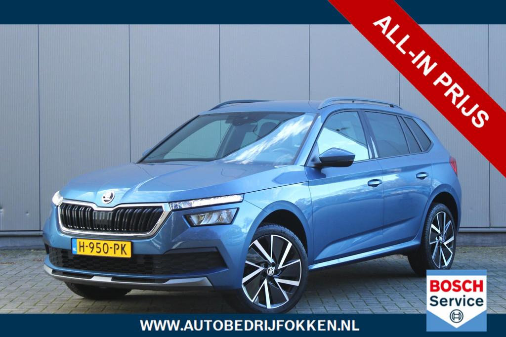 Skoda Kamiq 1.0 TSI 115pk DSG Automaat Sport Business | Appl, Gebruikt, Metallic lak, Blauw, Origineel Nederlands