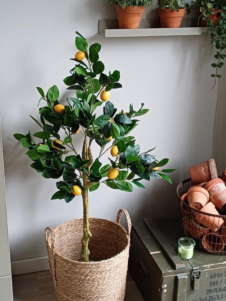 Kunst citroen boompje 120 cm, Ophalen of Verzenden, Nieuw