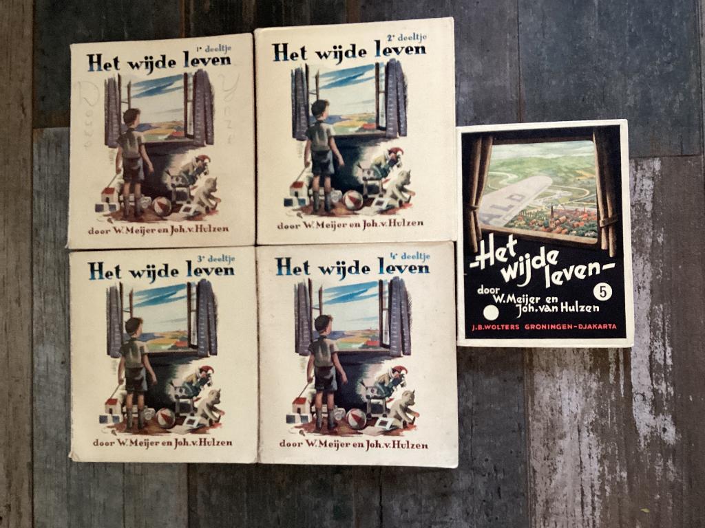 Het wijde leven, deel 1 t/m 5 Meijer en Van Hulzen, Gelezen, Non-fictie, Ophalen of Verzenden, W.Meijer en Joh. v. Hulzen