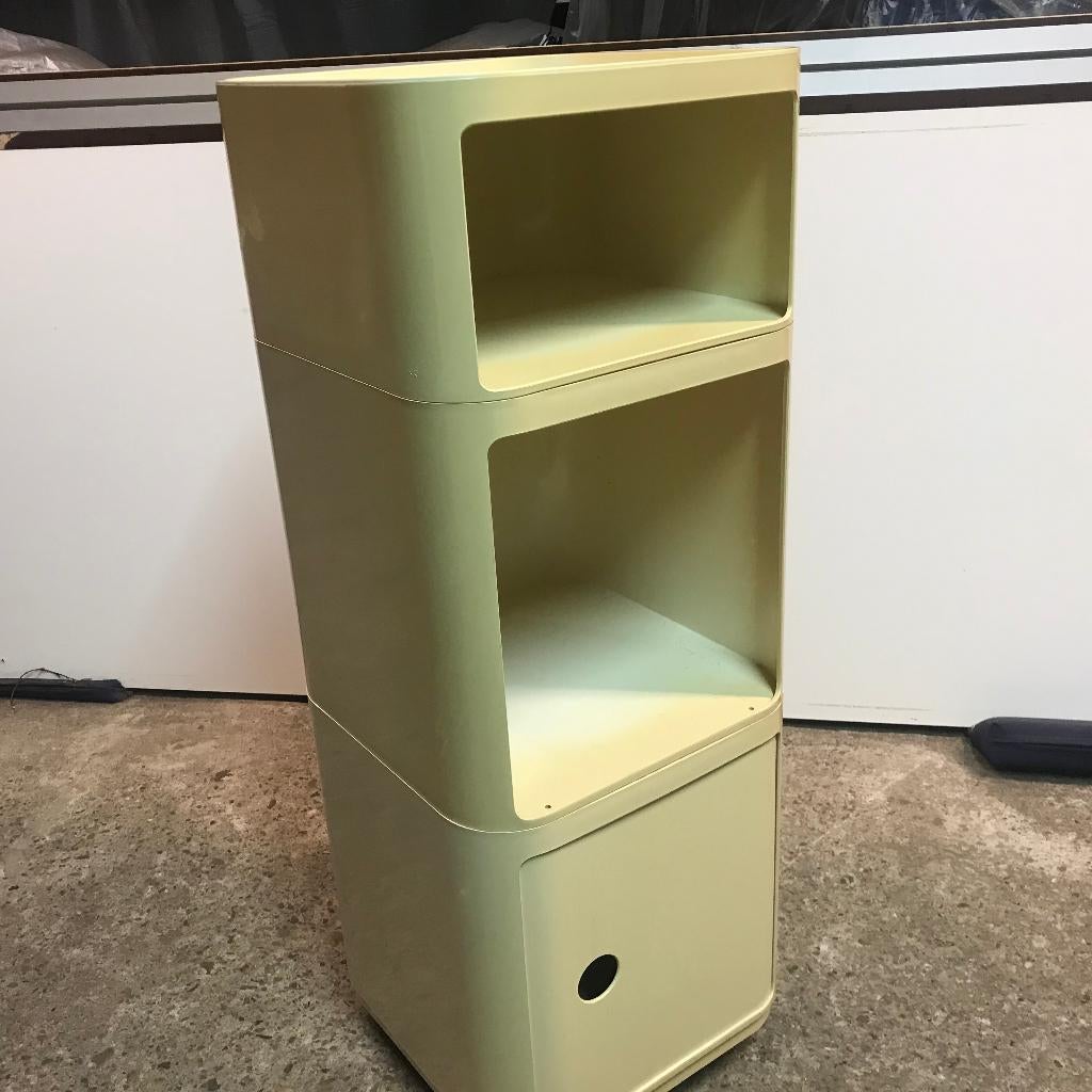 Anna Castelli trolley Kartell Componibili 4979 wit, Kunststof, Gebruikt, Minder dan 45 cm, Ophalen of Verzenden