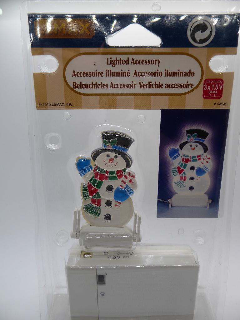 Lemax Item  -  Yard light snowman -  ik ruim op, Ophalen of Verzenden, Nieuw