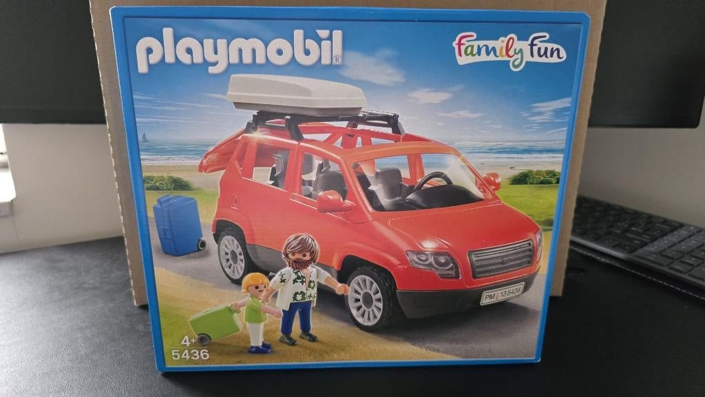 Playmobil 5436 Gezinsauto met dakkoffer nieuw in doos, Ophalen of Verzenden, Nieuw, Complete set