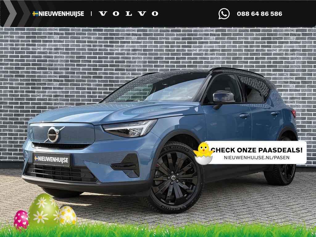 Volvo XC40 Recharge Plus 70 kWh | Warmtepomp | Stoelverwarmi, Auto's, Volvo, 12 maanden, Stof, Gebruikt, Blauw