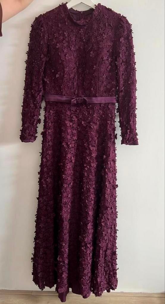 Paarse Galajurk/ mor abiye Maat 38/40, Kleding | Dames, Jurken, Maat 38/40 (M), Paars, Ophalen of Verzenden, Zo goed als nieuw