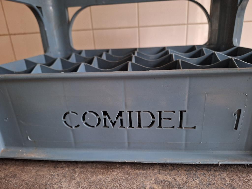 Retro Comidel kunststof krat 24 vakken, Ophalen of Verzenden