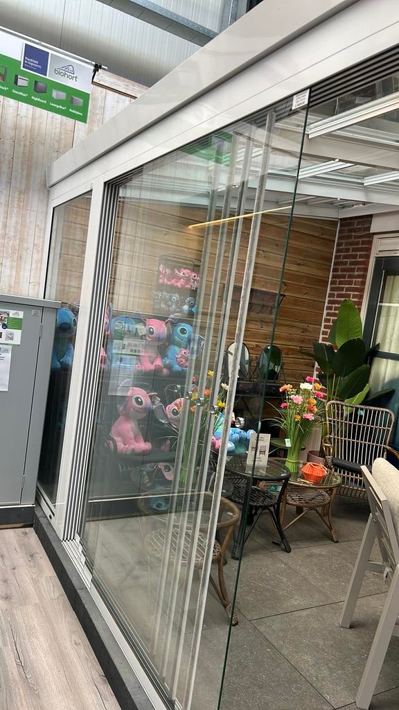 Glasschuifwanden voor veranda, Ophalen of Verzenden, Zo goed als nieuw, Veranda