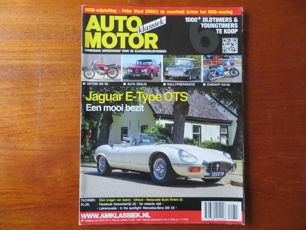 Auto Motor Klassiek 6 2013 Jaguar E-Type OTS, Alfa Giulia, Ophalen of Verzenden, Nieuw, Alfa Romeo