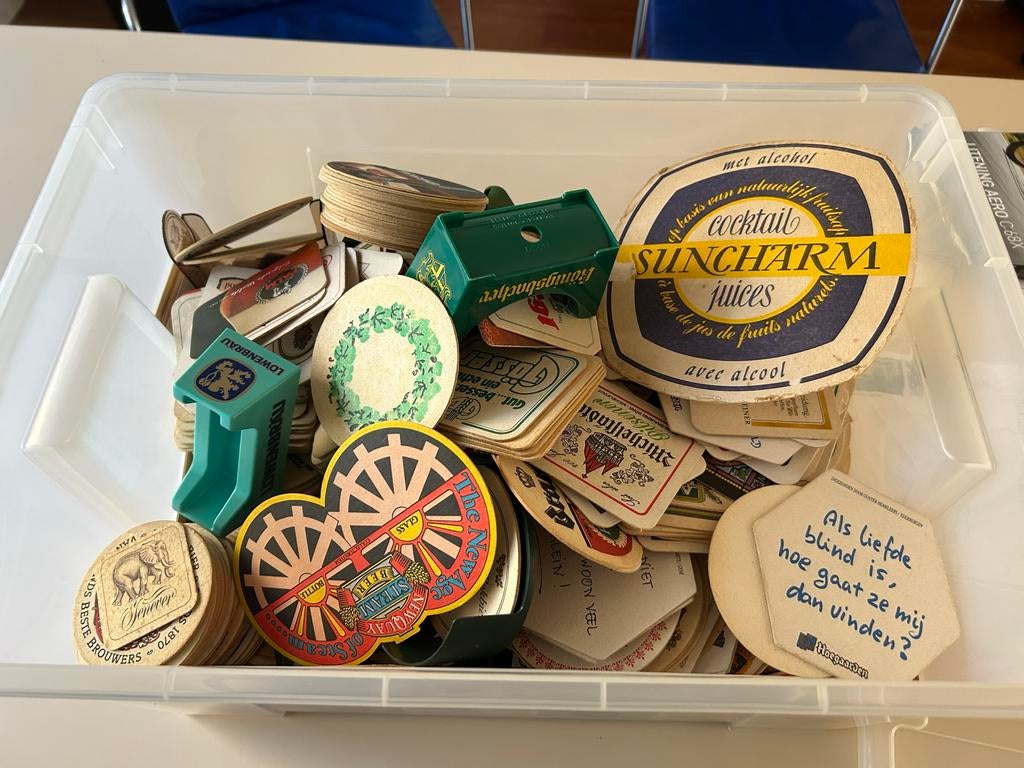 Verzameling bierviltjes 1985-1995, Ophalen, Gebruikt, Viltje(s), Overige merken