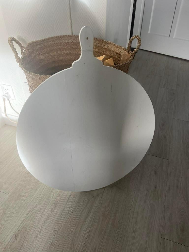 Groot houten plank ( dienblad), Ophalen, Zo goed als nieuw, Rond, Hout