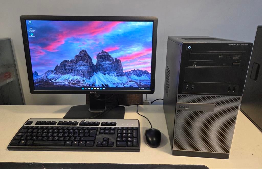 Complete computer set I7 - Ssd/Hdd - 16 GB - 24 Inch, Met monitor, HDD, Intel Core i7, DELL