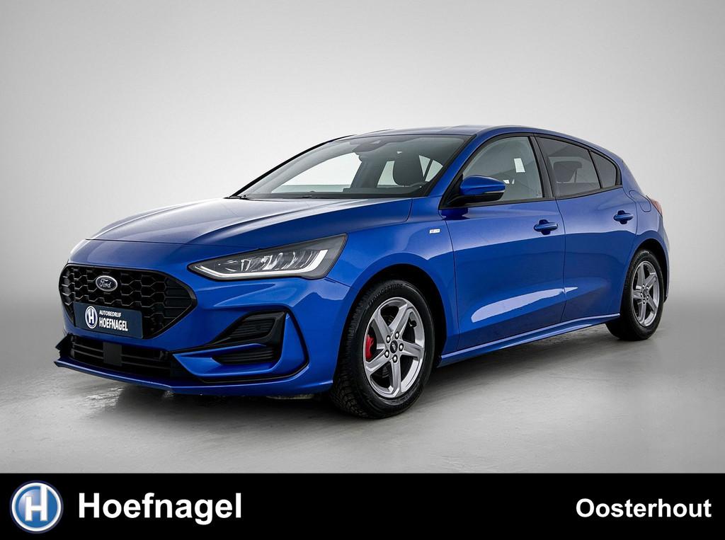 Ford Focus 1.0 EcoBoost Hybrid ST Line X | Cruise control |, Gebruikt, Zwart, Blauw, 1306 kg
