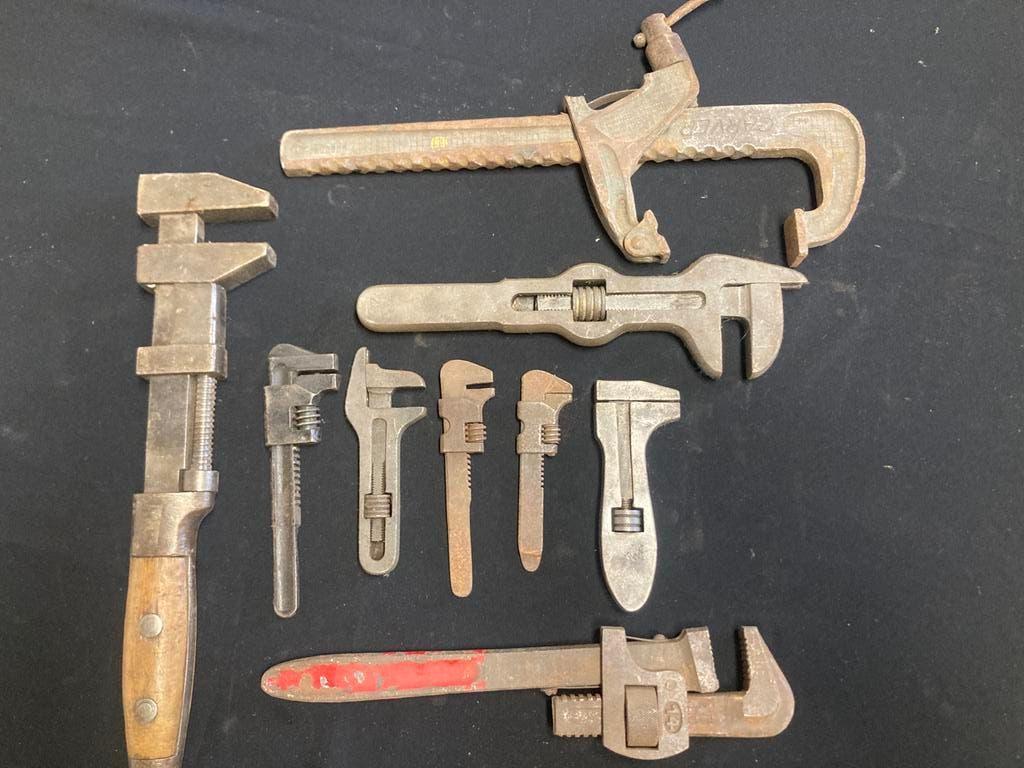 Oude moersleutels, pijptangen, Ophalen of Verzenden