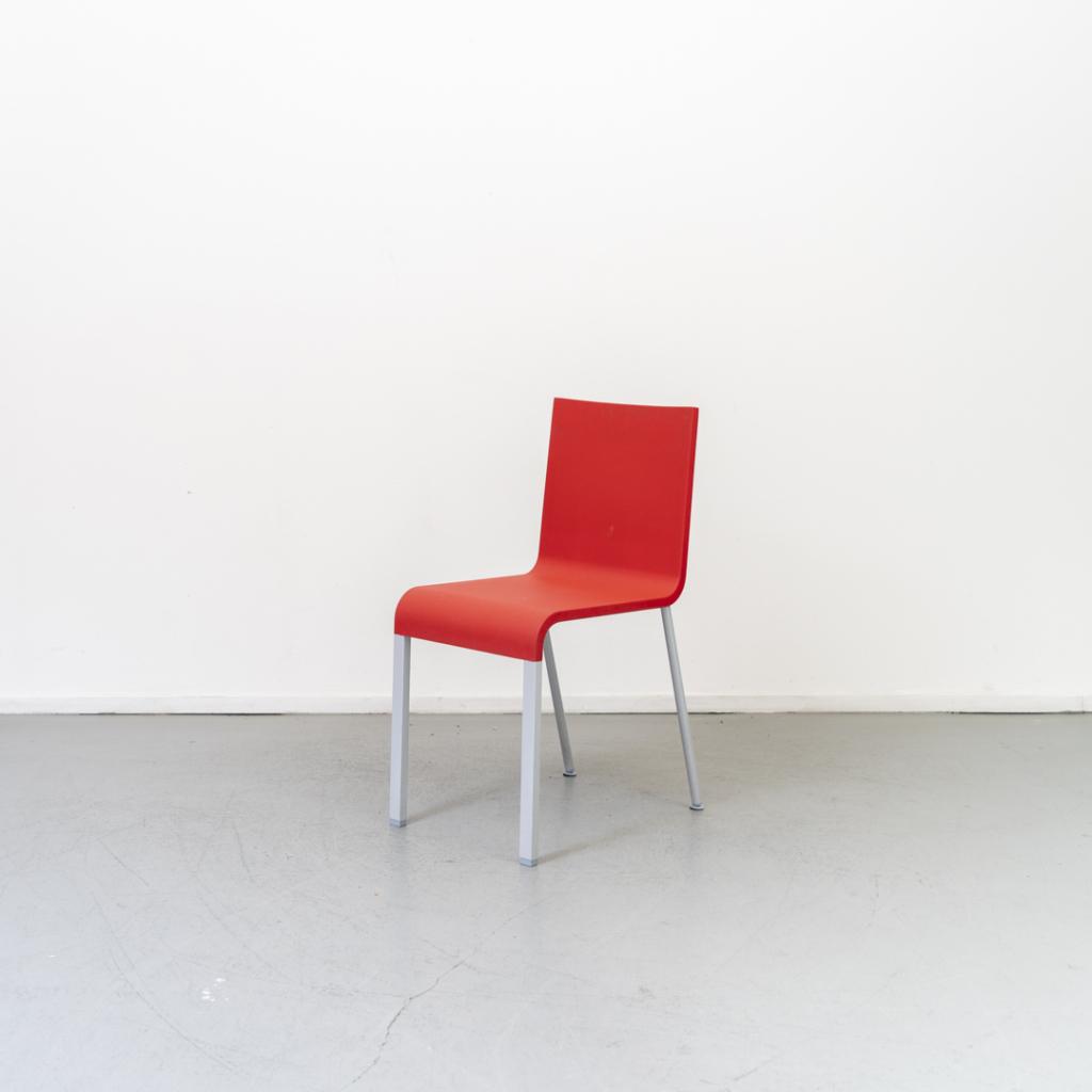 6x Vitra Maarten van Severen .03 Rood - Niet Stapelbaar, Niet ingevuld, Overige materialen, Niet ingevuld, Ophalen of Verzenden