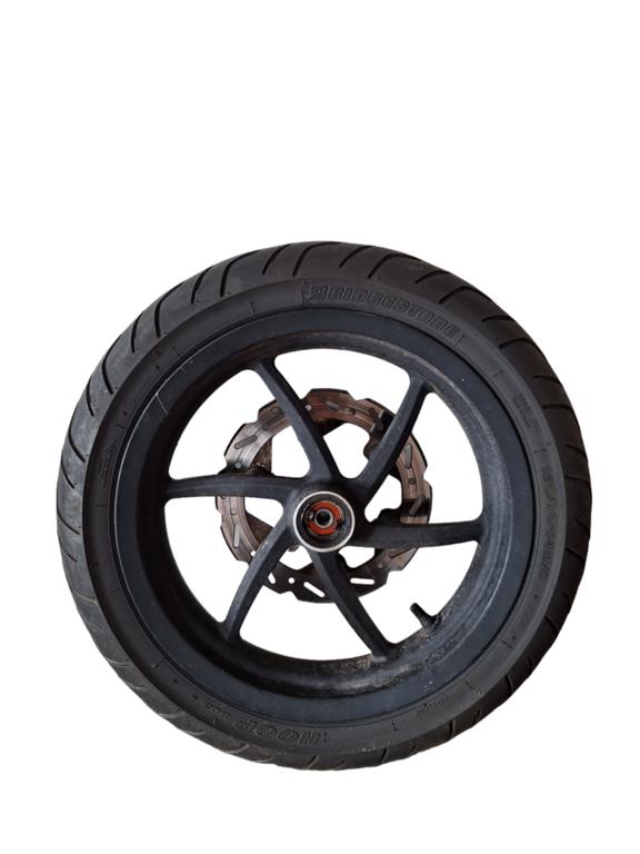 Voorband voorvelg remschijf origineel Kymco super 8, Fietsen en Brommers, Brommeronderdelen | Scooters, Gebruikt, Kymco, Kymco