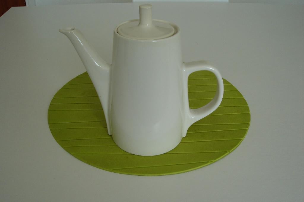 Witte porseleinen Melitta koffiepot in mid century modern, Ophalen of Verzenden