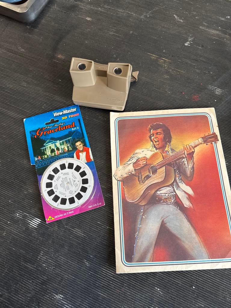 Elvis Presley Graceland View-Master + Brieven & Enveloppen, Ophalen, Gebruikt, Overige typen